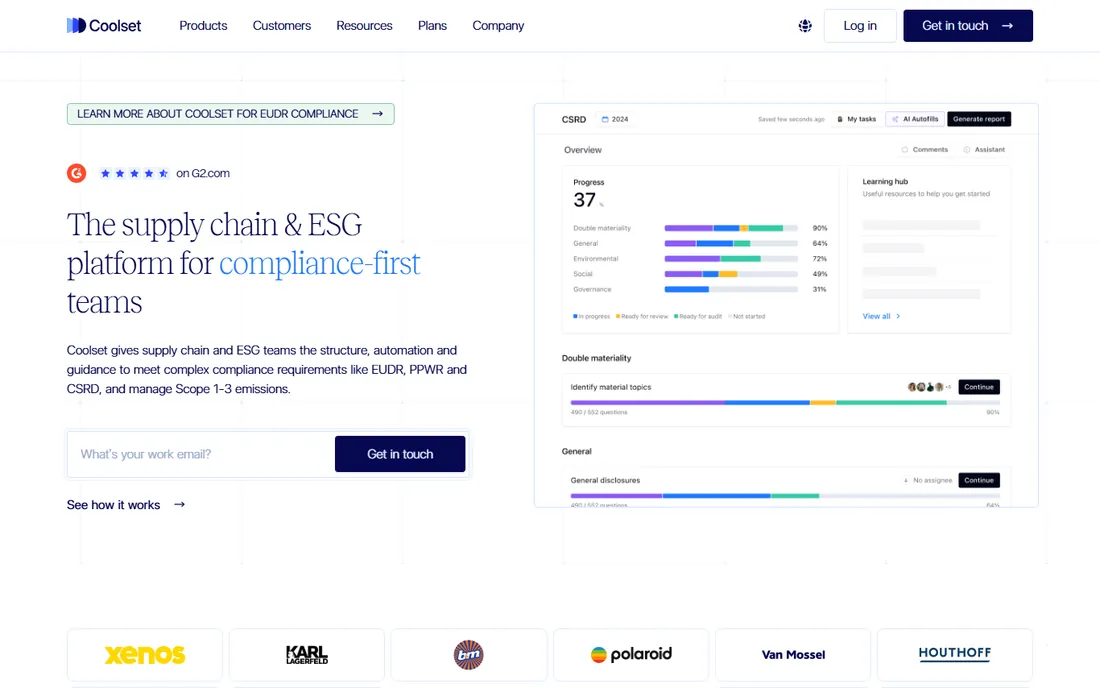 Coolset homepage