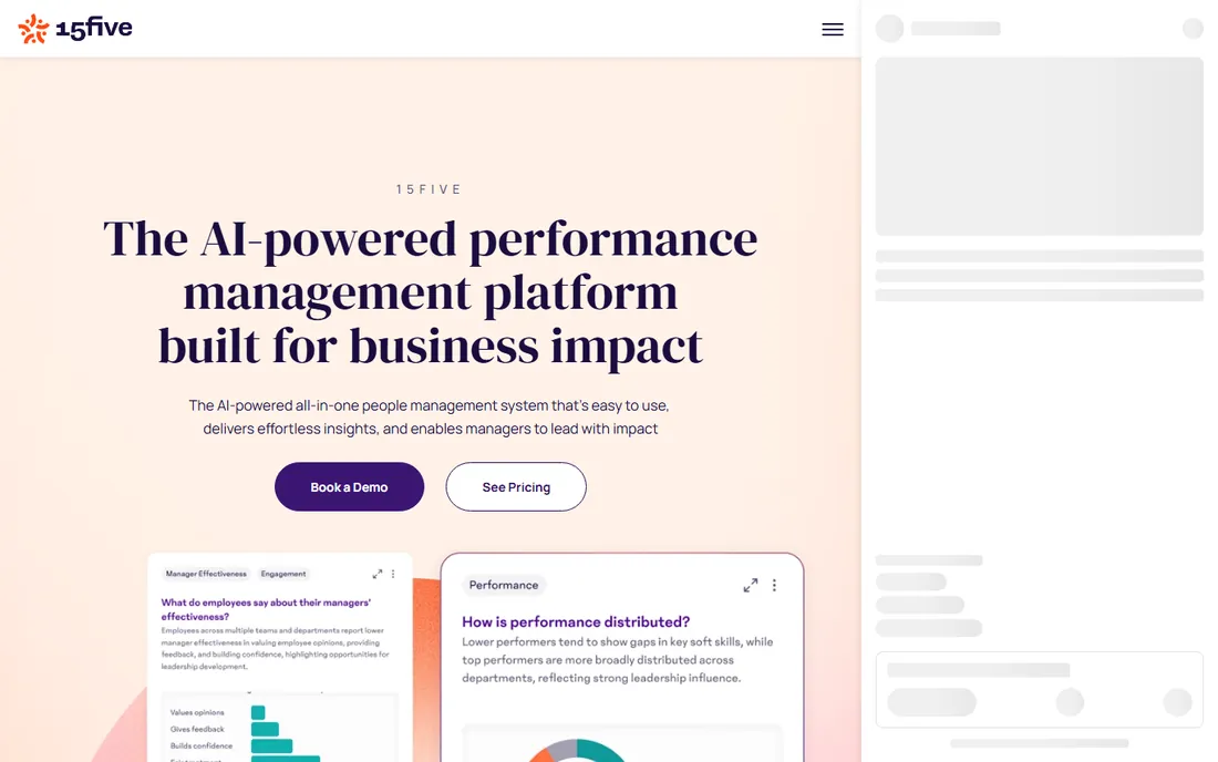 15Five homepage
