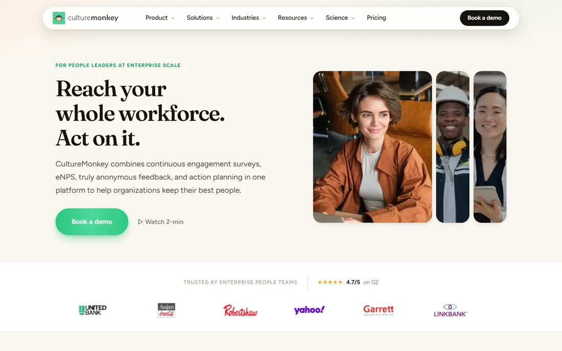 CultureMonkey homepage