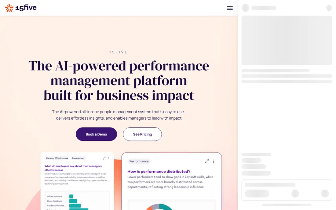 15Five homepage