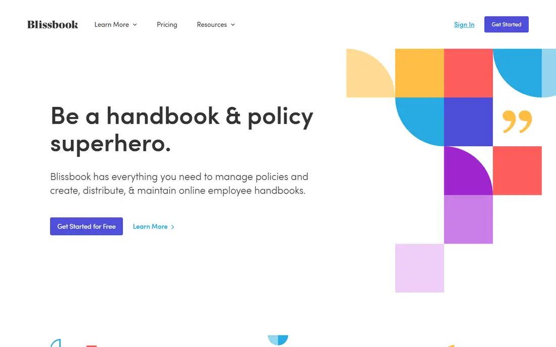 Blissbook homepage
