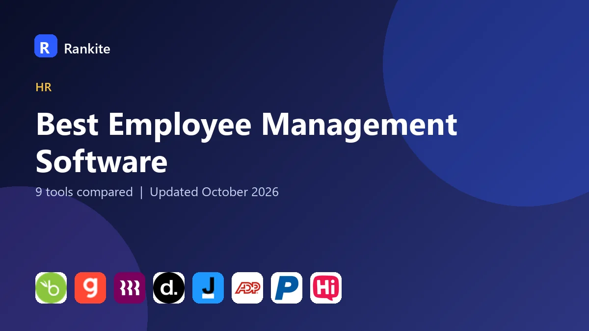 Best Employee Management Software in 2026: 9 Tools Compared