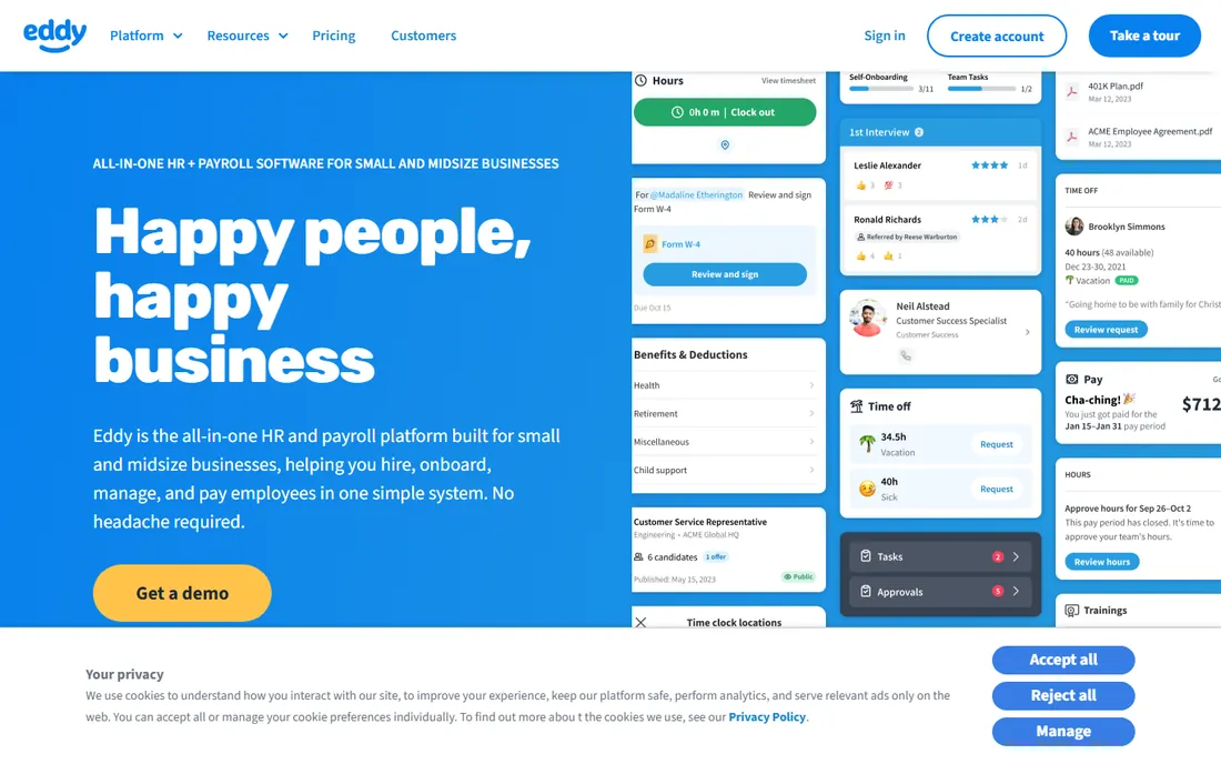 Eddy homepage