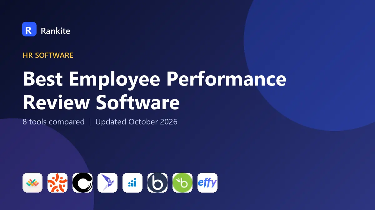 Best Employee Performance Review Software in 2026: 8 Tools Compared