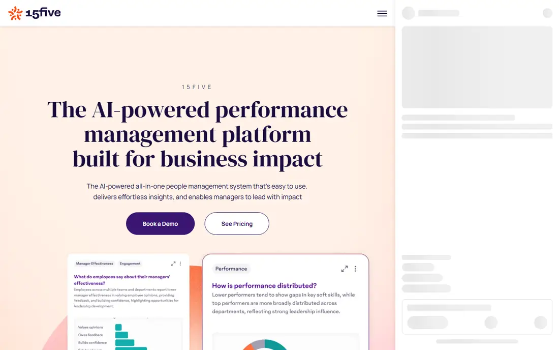 15Five homepage