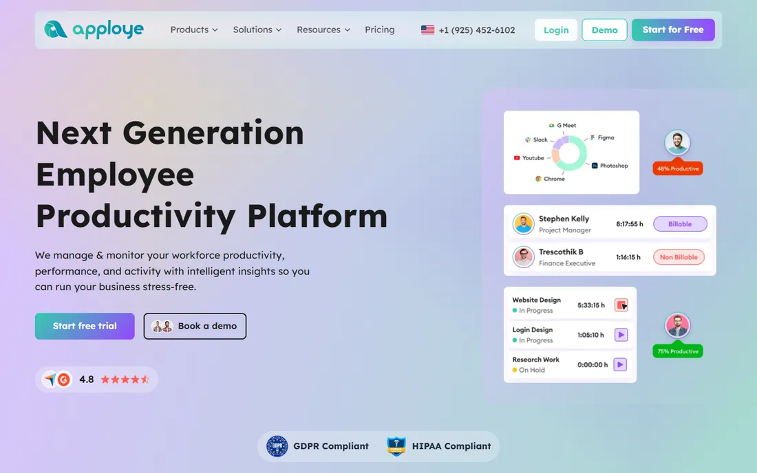 Apploye homepage