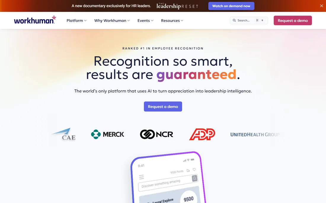 Workhuman homepage