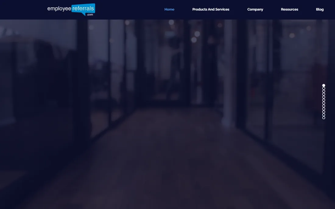 EmployeeReferrals.com homepage