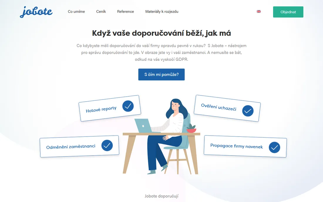 Jobote homepage