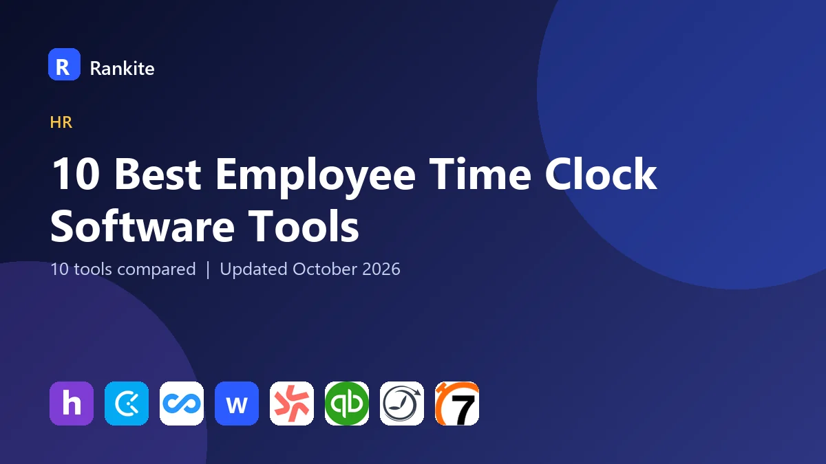 10 Best Employee Time Clock Software Tools for 2026