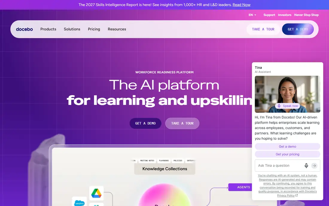 Docebo homepage