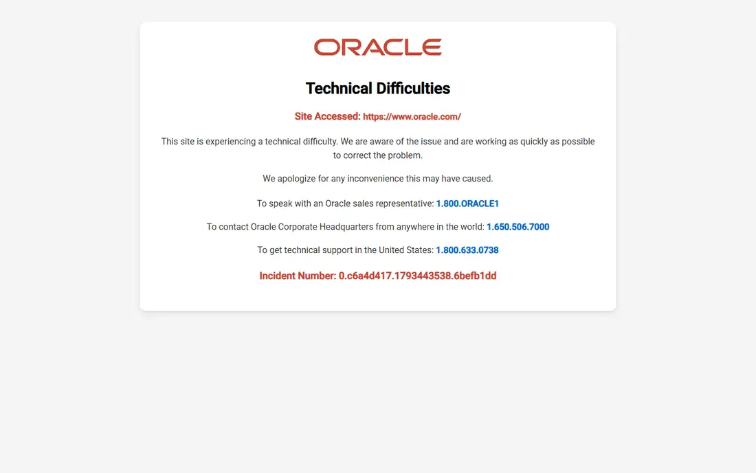 Oracle Health homepage