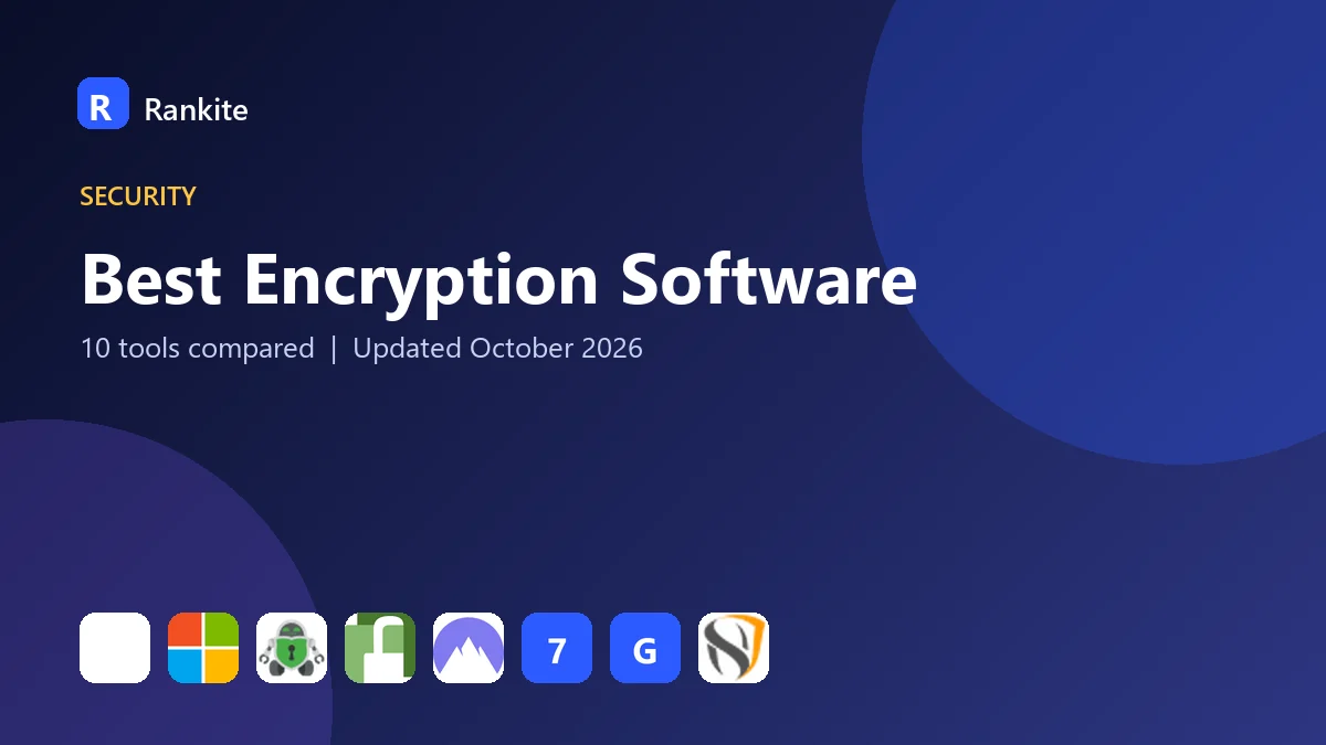Best Encryption Software in 2026: 10 Tools Compared