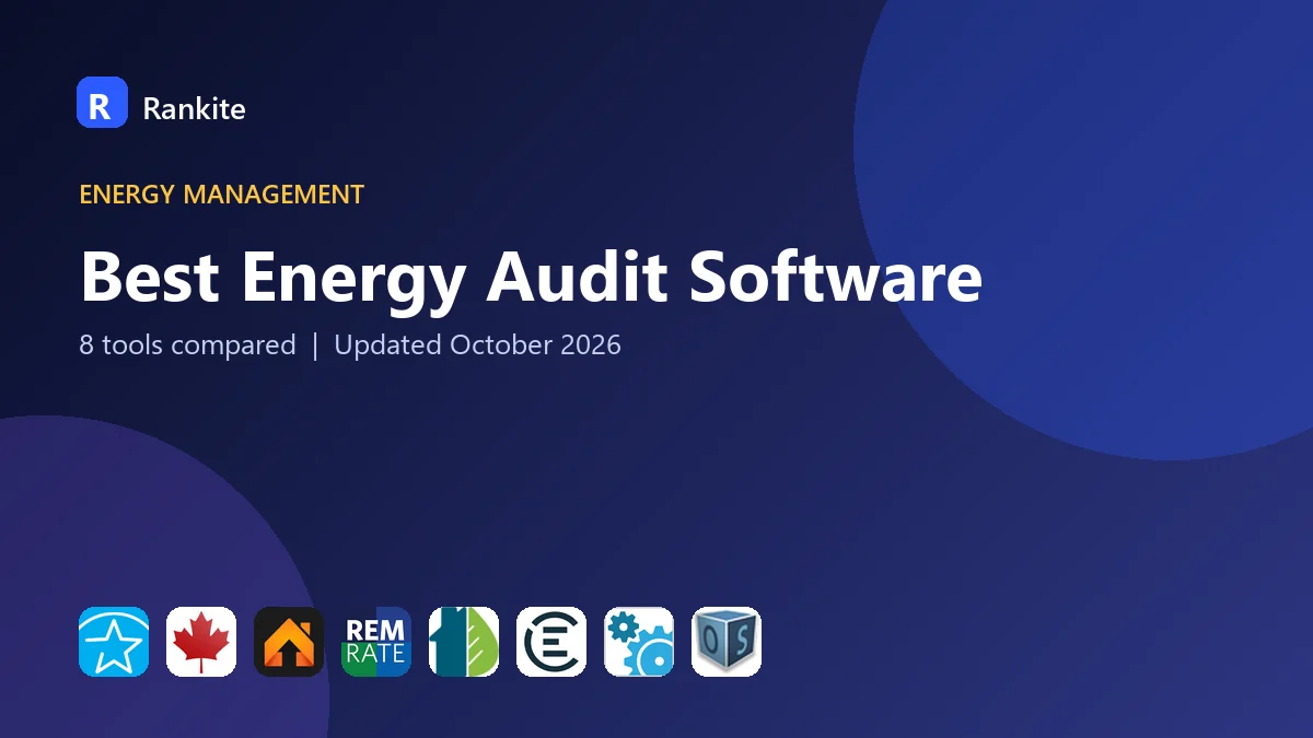 Best Energy Audit Software in 2026: 8 Tools Compared