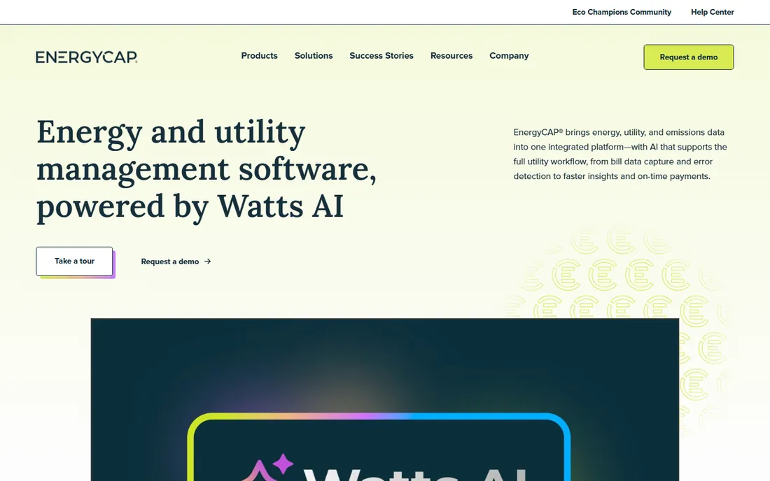 EnergyCAP homepage