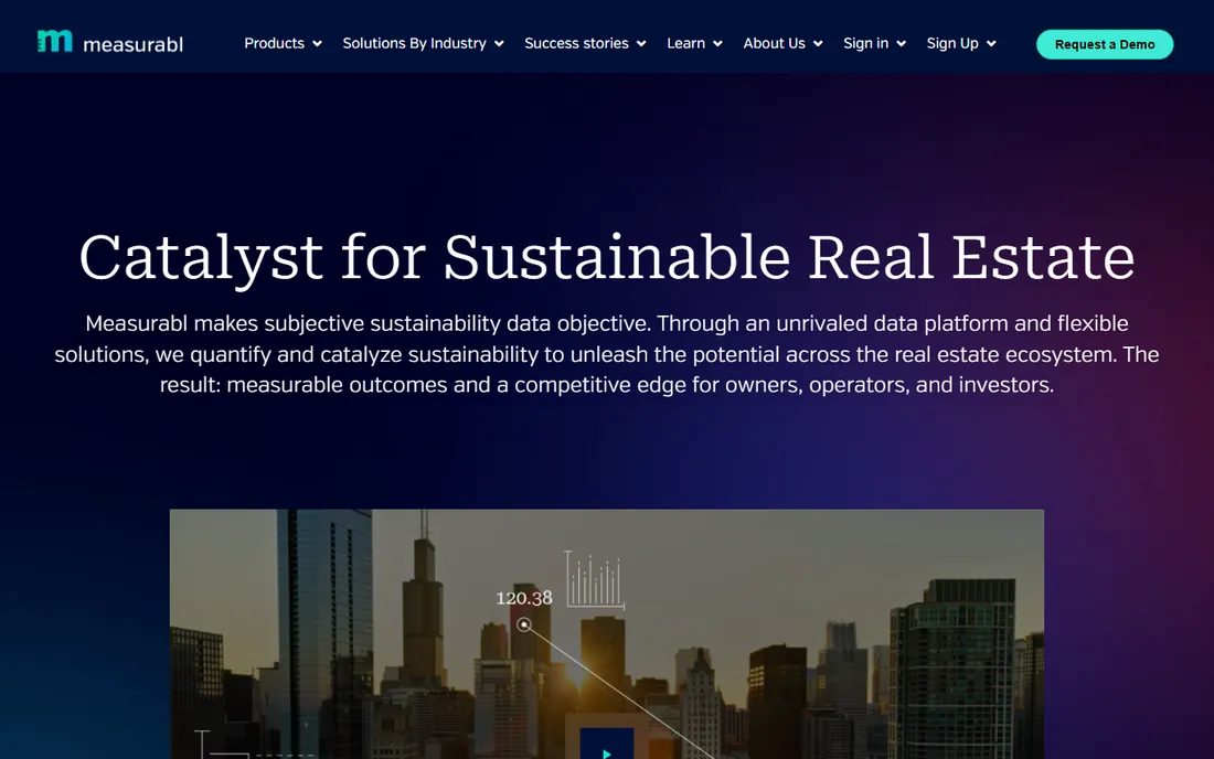 Measurabl homepage