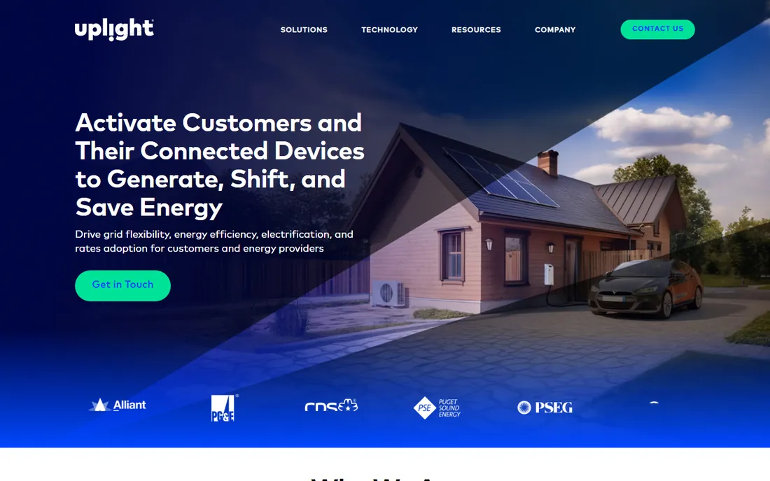 Uplight homepage