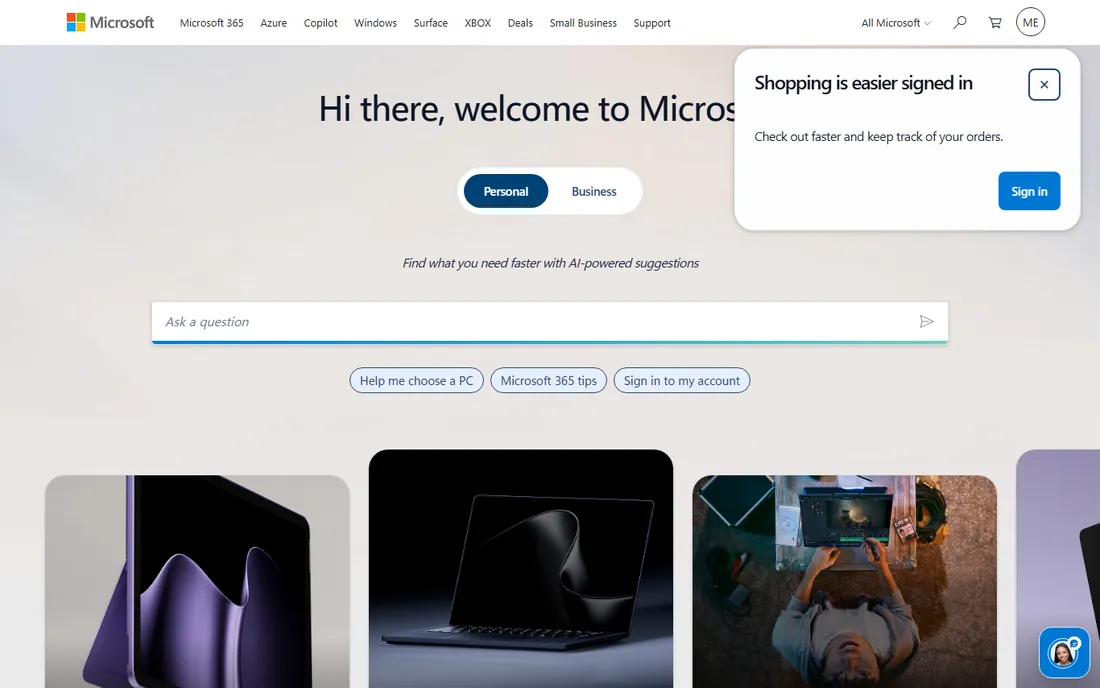 Microsoft Defender for Endpoint homepage