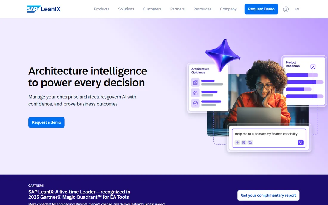 LeanIX homepage