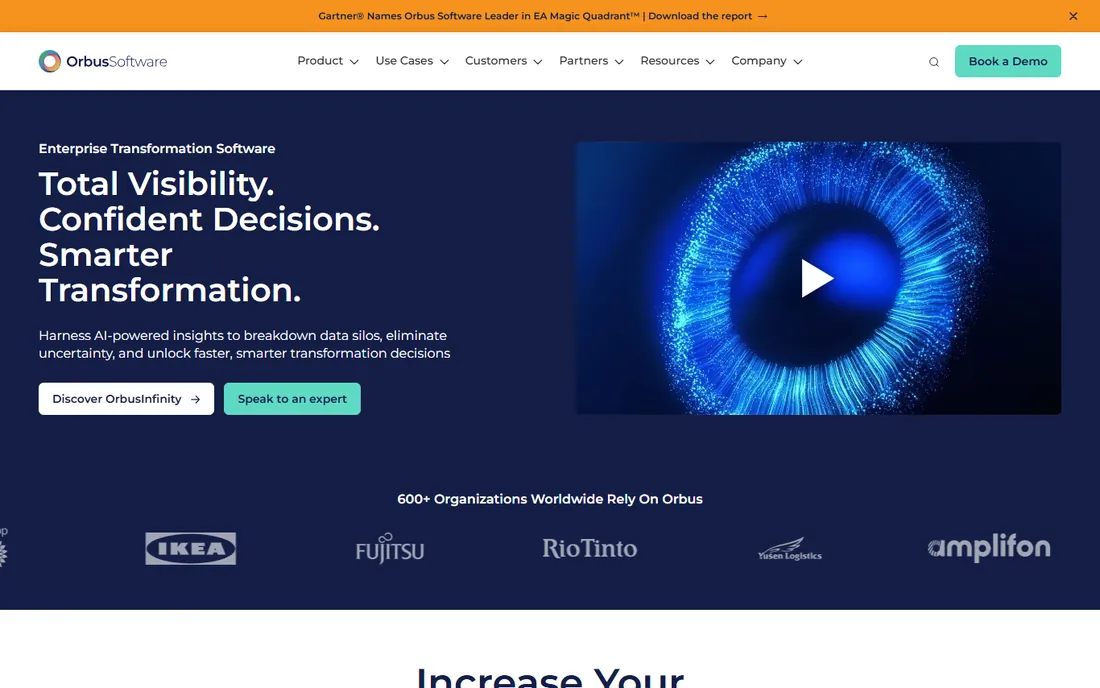 Orbus iServer homepage