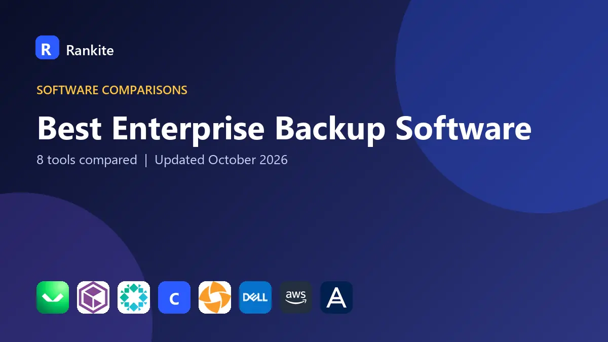 Best Enterprise Backup Software in 2026: 8 Platforms Compared