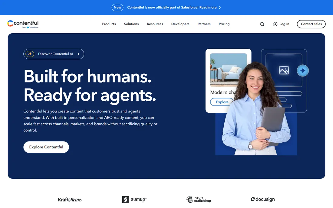 Contentful homepage