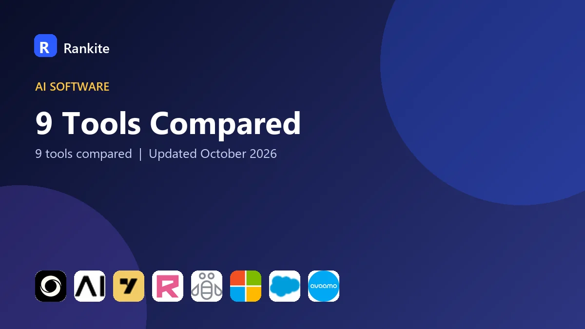 9 Tools Compared: Best Enterprise Conversational AI Platforms for Customer and Employee Agents