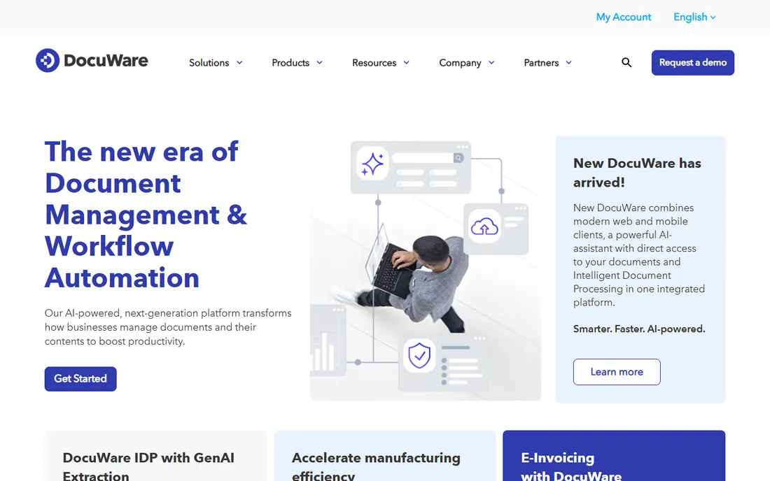 DocuWare homepage