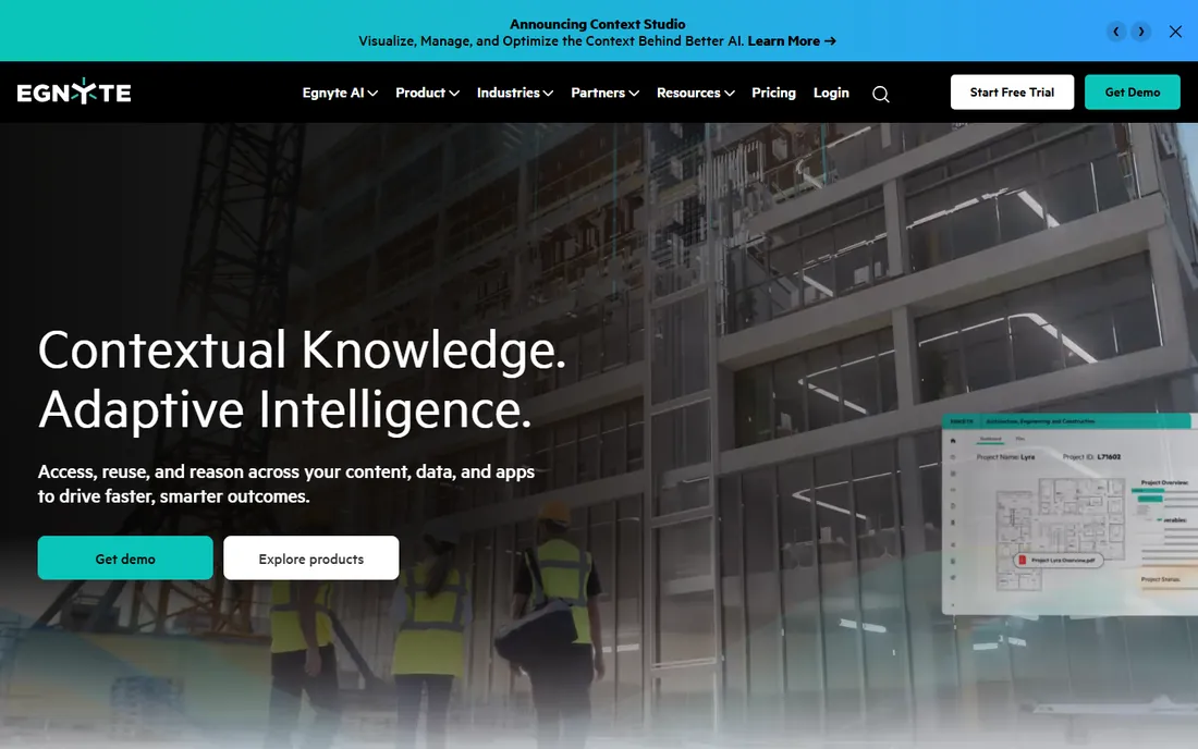 Egnyte homepage