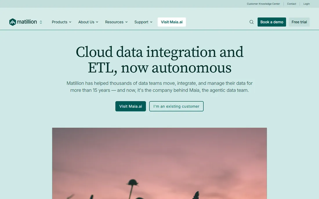 Matillion homepage