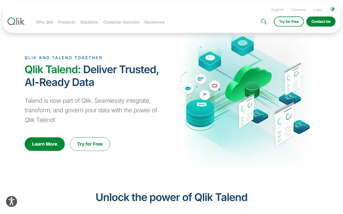 Talend homepage