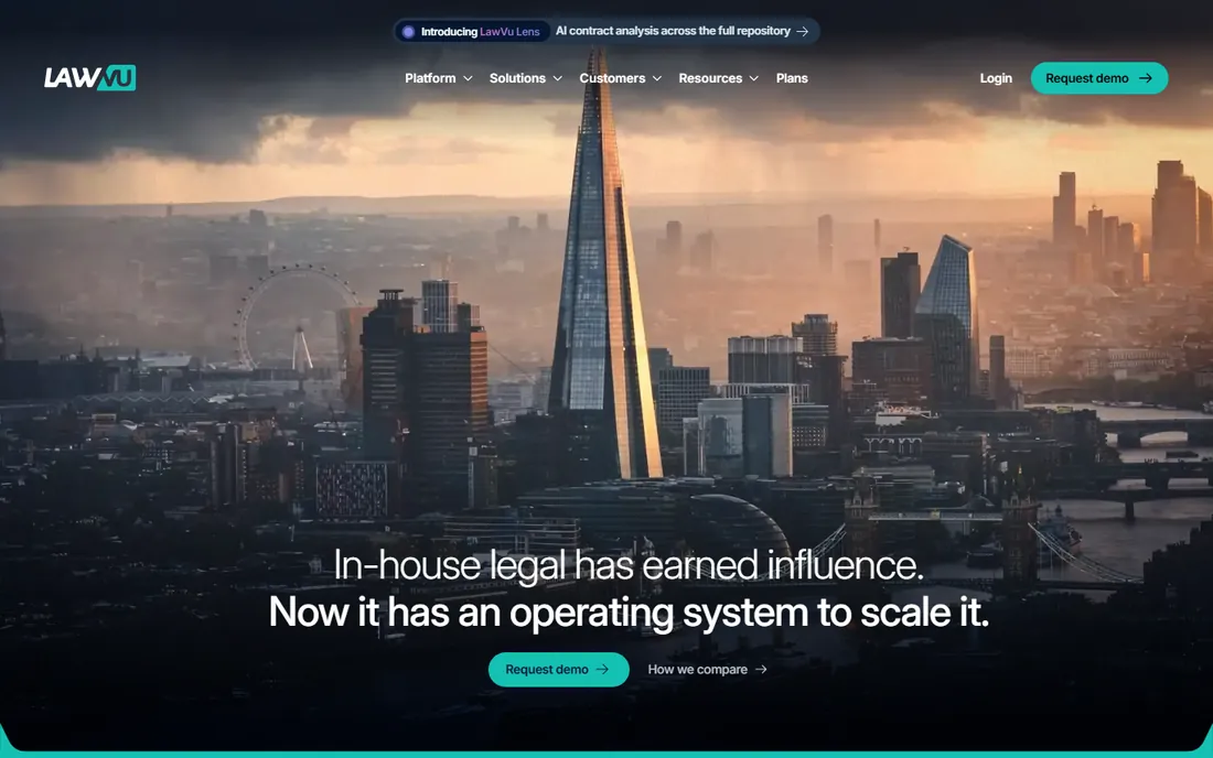 LawVu homepage