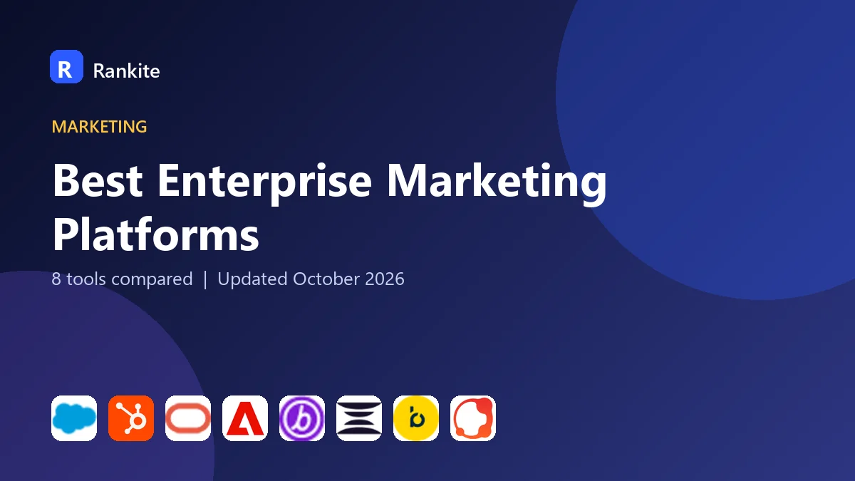 Best Enterprise Marketing Platforms in 2026: 8 Tools Compared