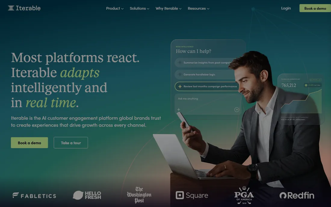 Iterable homepage
