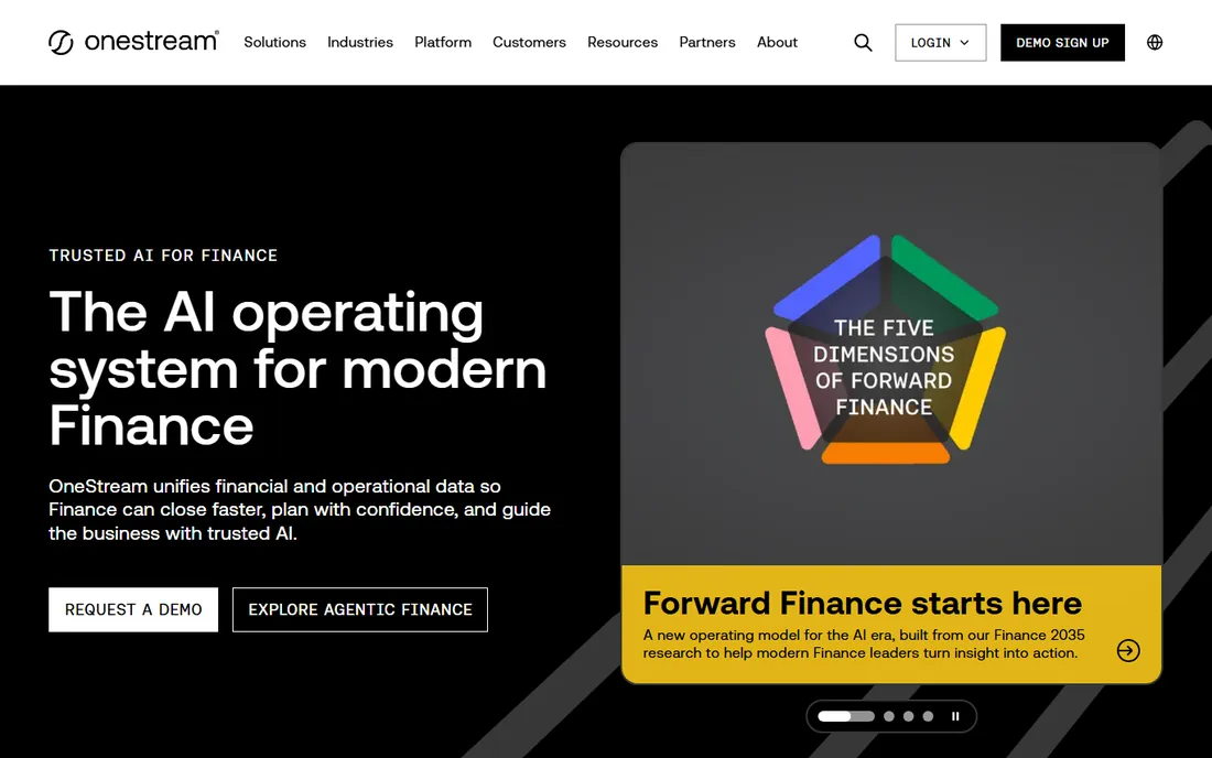 OneStream homepage