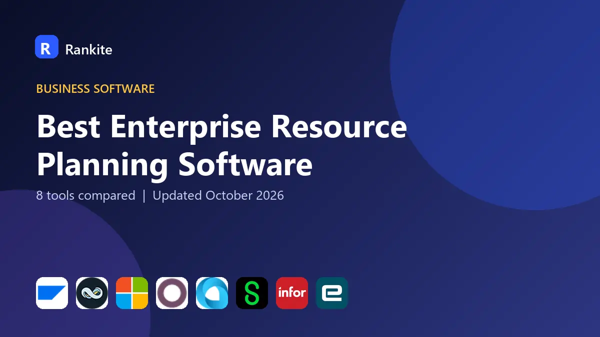 Best Enterprise Resource Planning Software in 2026: 8 Tools Compared