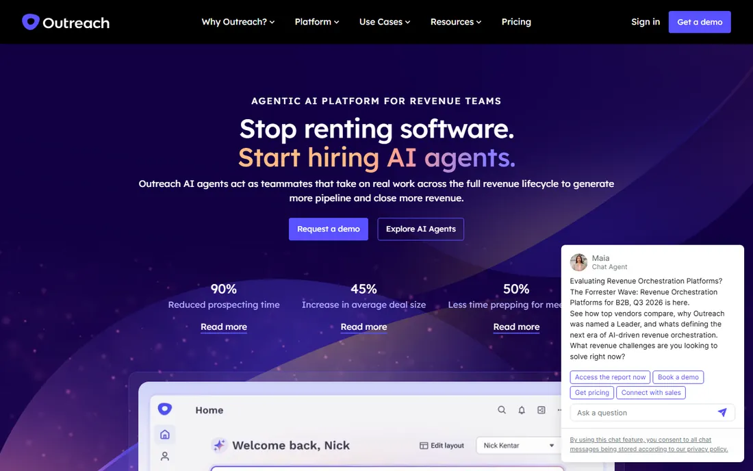 Outreach homepage