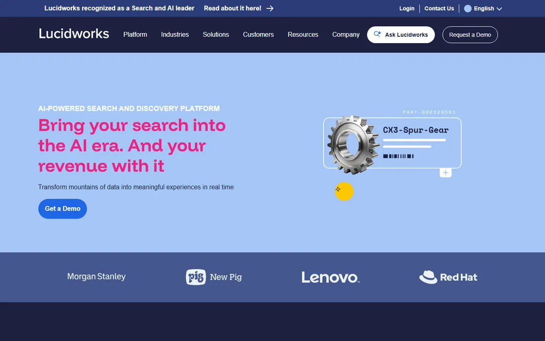 Lucidworks homepage