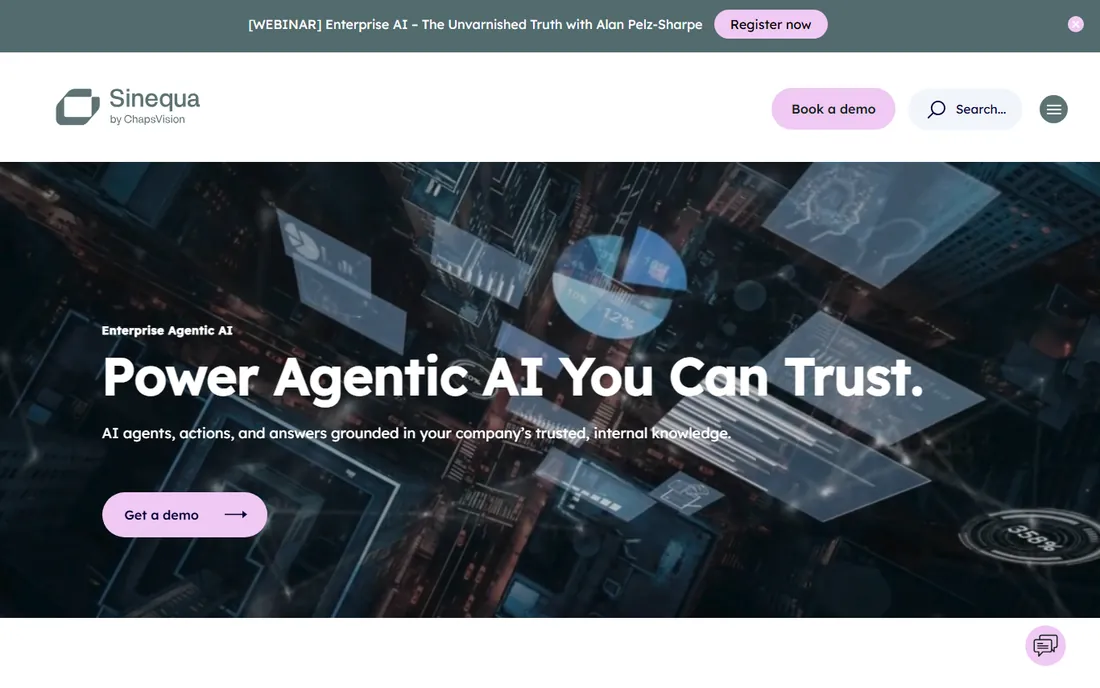 Sinequa homepage
