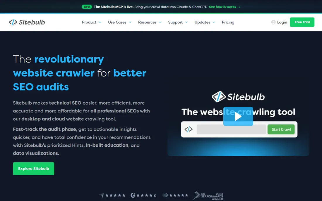 Sitebulb homepage