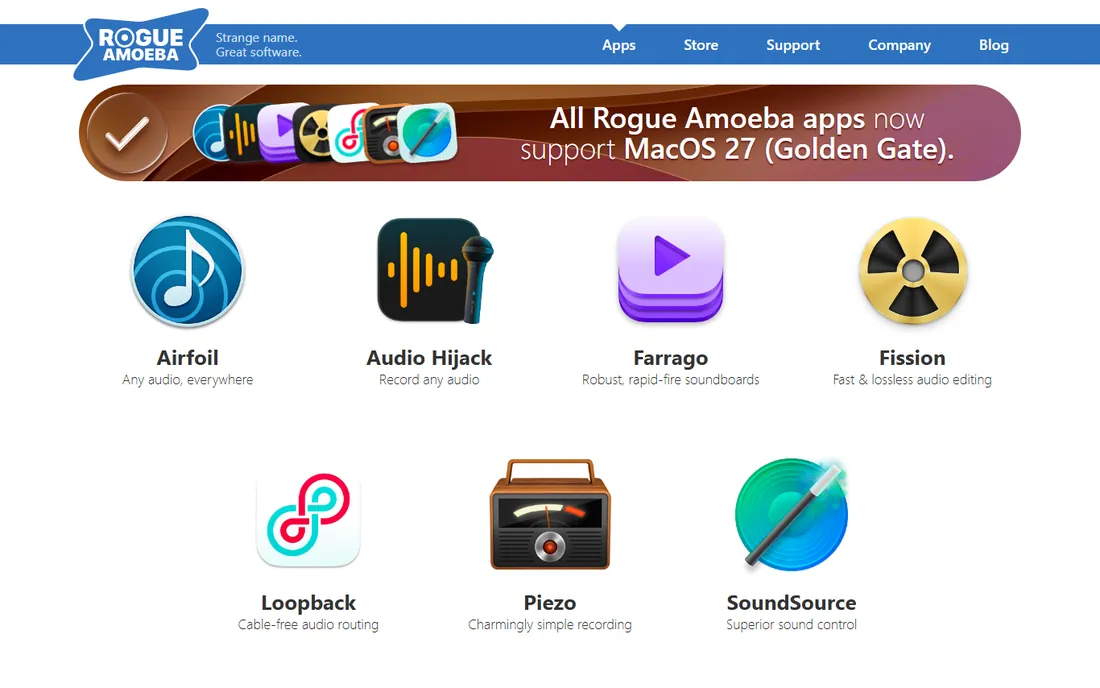 SoundSource homepage