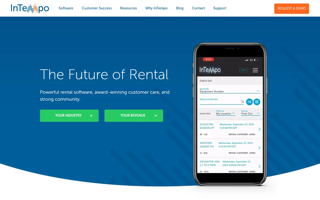 InTempo homepage