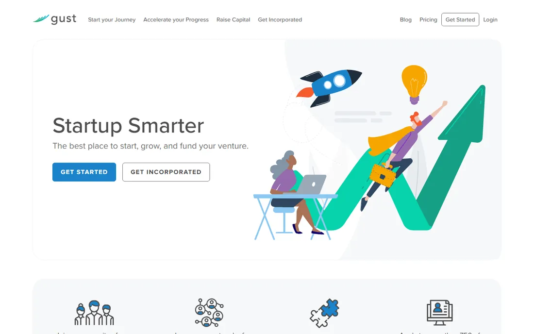 Gust homepage