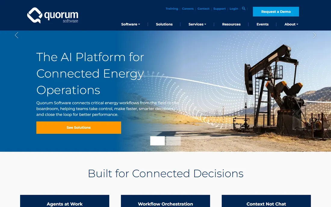 Quorum Software homepage