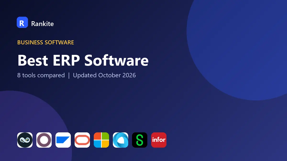 Best ERP Software in 2026: 8 Tools Compared