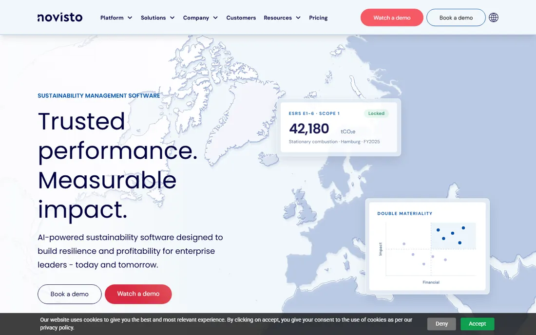 Novisto homepage