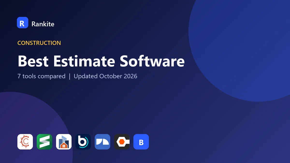 Best Estimate Software in 2026: 7 Tools Compared