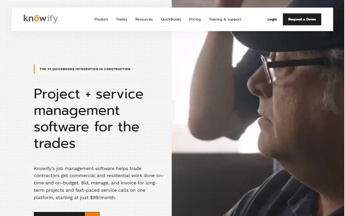 Knowify homepage