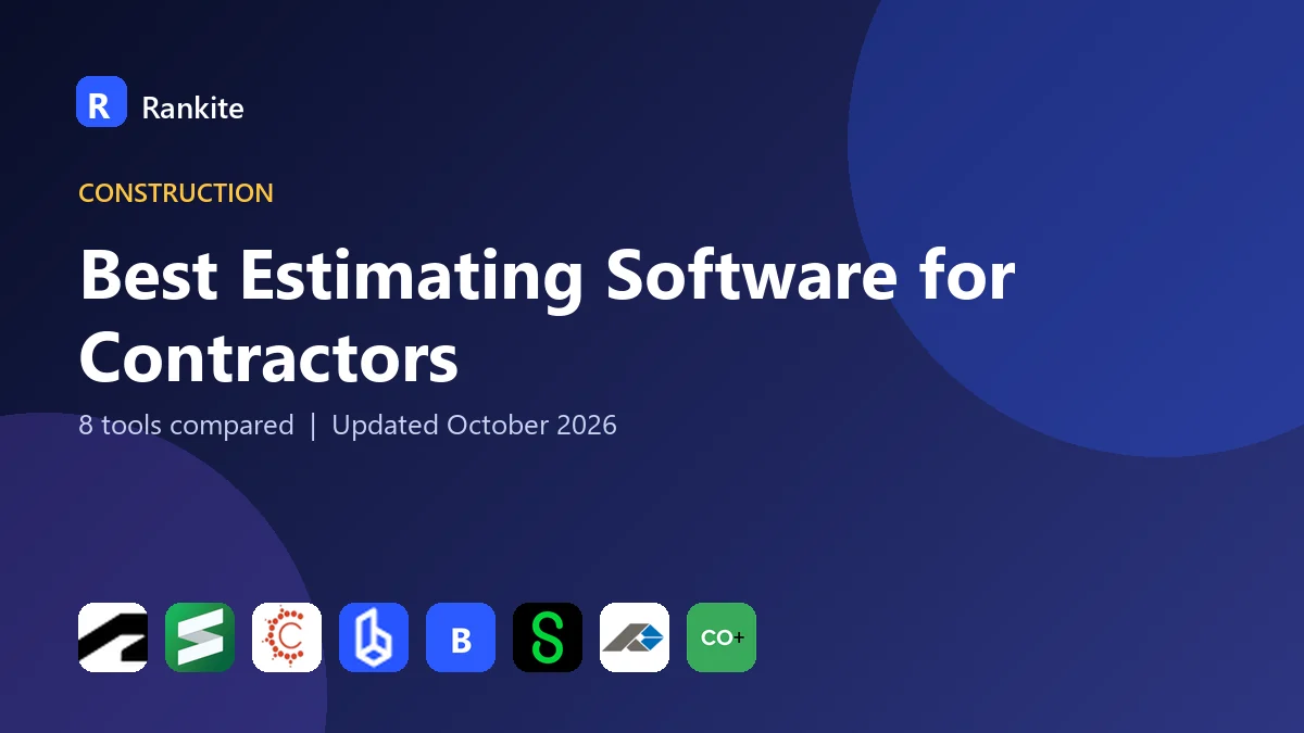 Best Estimating Software for Contractors in 2026: 8 Tools Compared