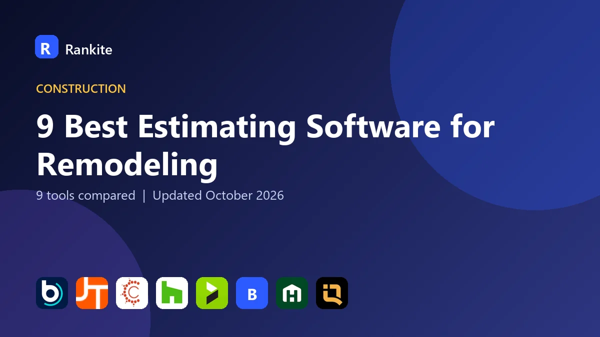 9 Best Estimating Software for Remodeling in 2026